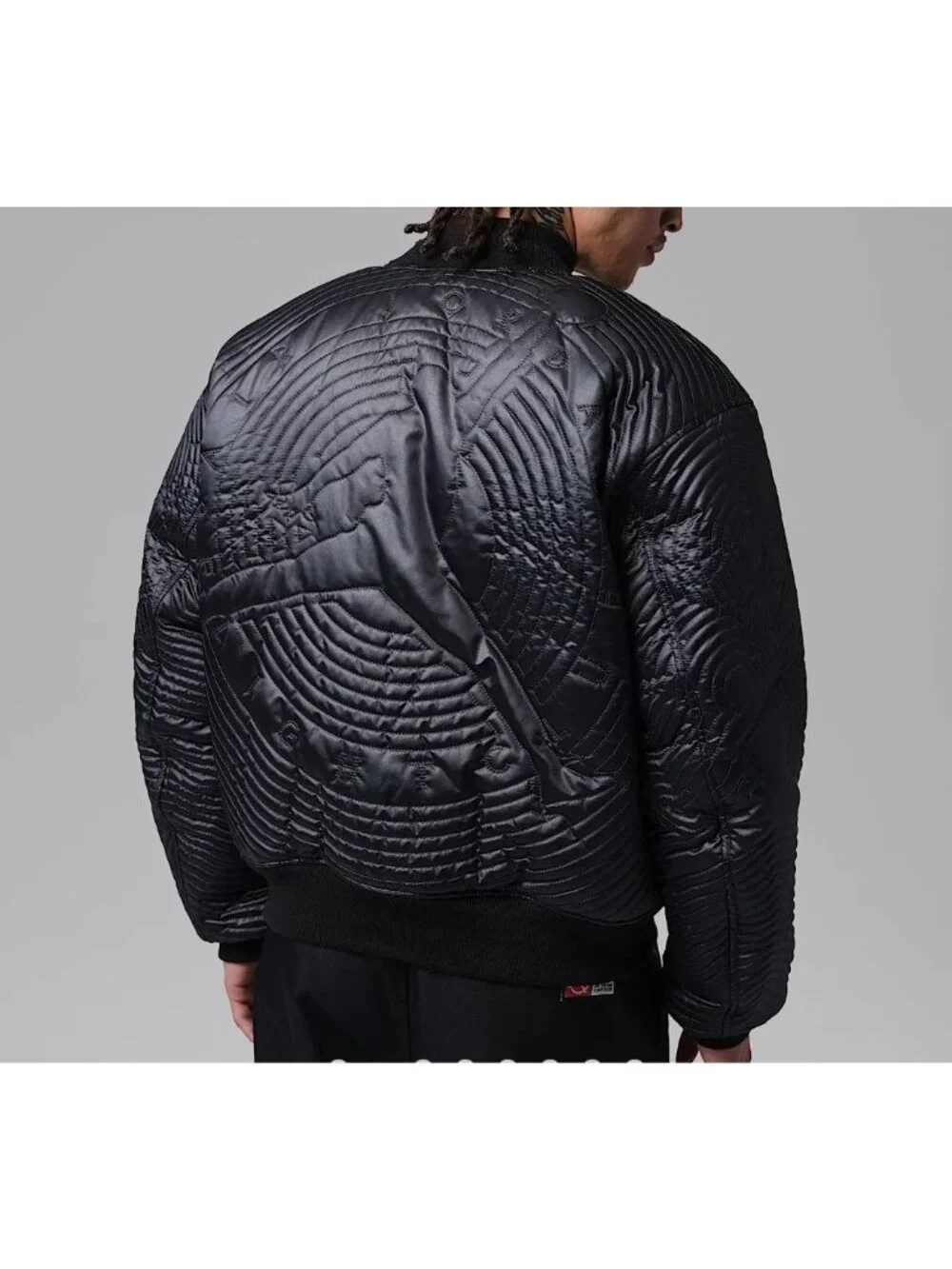 Jordan Bomber Jacket Full Zip Quilted Down Black  Men's Sz 2XL II5314 010 $300